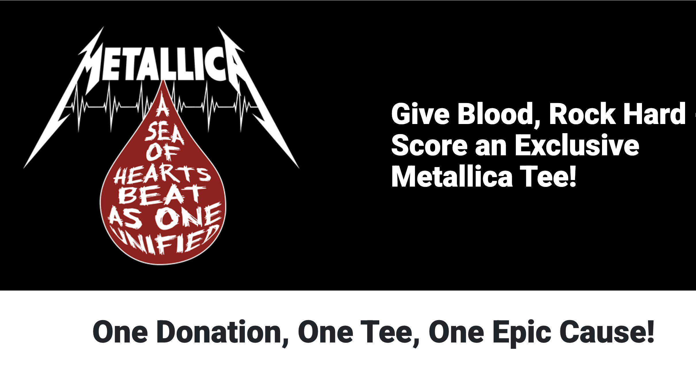 Metallica belohnt Fans für Blutspende