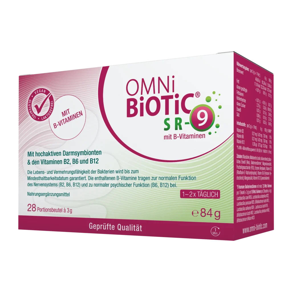 Meine TARA-Box September 2025 Produktbild OMNi-BiOTiC® SR-9 mit B-Vitaminen