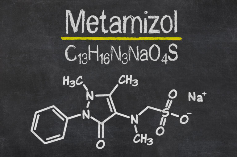 Symbolbild: Strukturformel von Metamizol