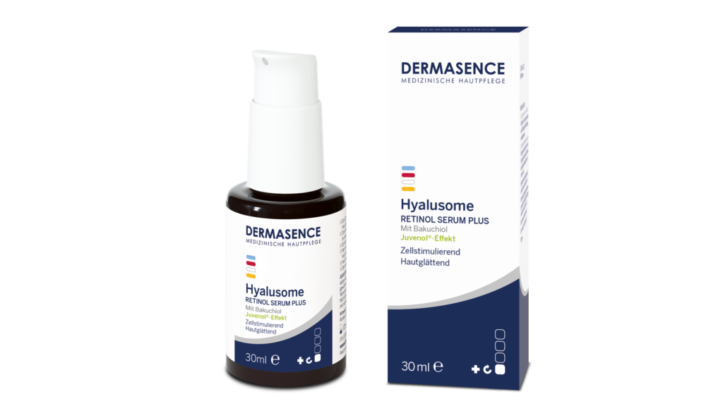 Packshot Dermasence Hyalusome Retinol Serum Plus