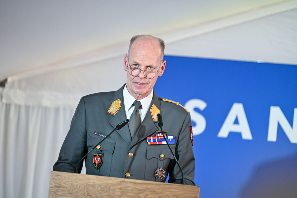 Harald Vodosek beim Sandoz-Festakt in Kundl