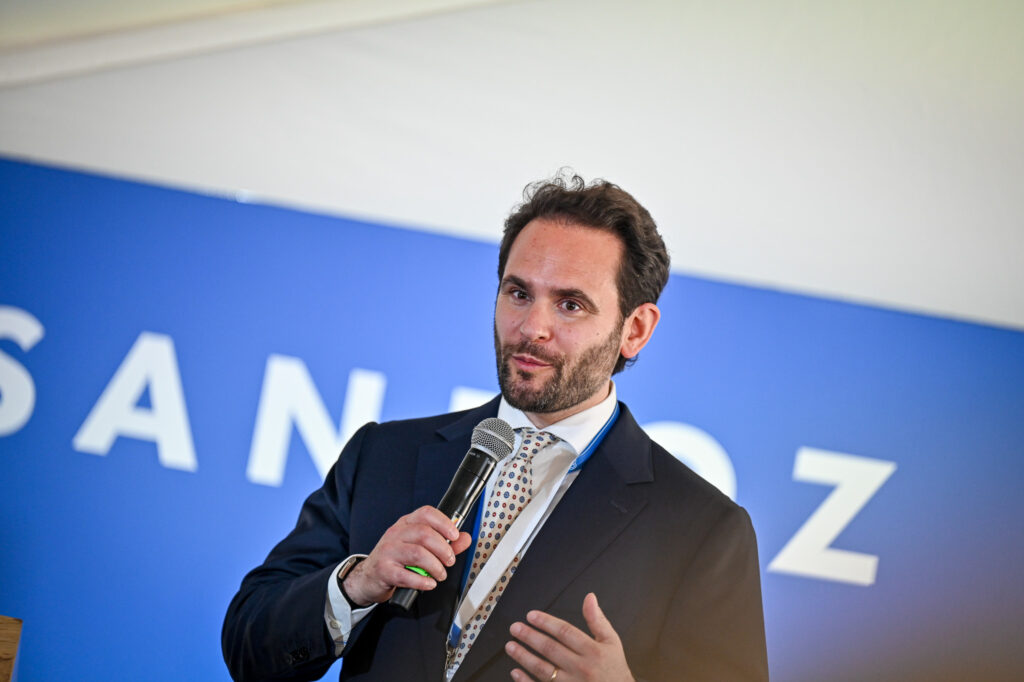 Marco Pucci beim Festakt von Sandoz in Kundl
